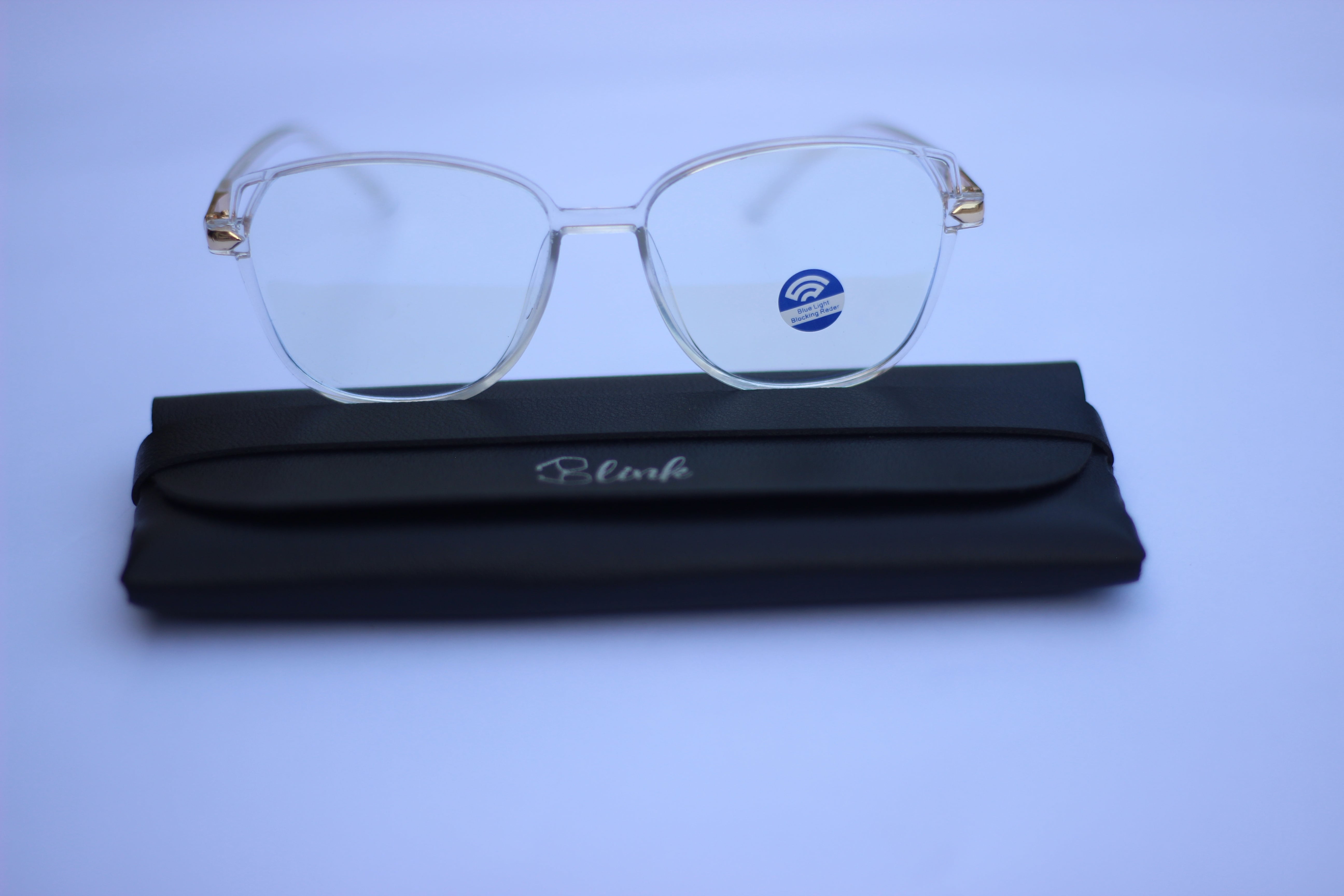 Code 135 Blue Light Blocking Screen Glasses with Classic Frame Design